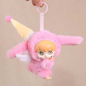 Conejo de Peluche con Orejas Largas en Posición Recostada para Princesa, Colgante con Alas, Cara de Vinilo, Ojos de Estrella, Lindo y Divertido, Regalo de Cumpleaños Antiestrés - Product Image 3