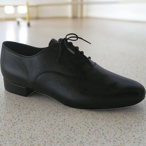 Cómodos Zapatos <span class=keywords><strong>De</strong></span> Baile <span class=keywords><strong>De</strong></span> <span class=keywords><strong>Salsa</strong></span> Latina <span class=keywords><strong>De</strong></span> cuero genuino negro para hombres y niños Zapatos <span class=keywords><strong>De</strong></span> Baile tamaño US 4,5-13,5 Altura del tacón 2,5 cm - Product Image 5