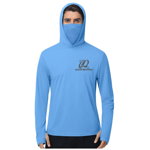 Sudadera de Pesca Personalizada para Hombre con Protección Solar UPF 50, Camisa de Pesca de Manga Larga de Poliéster, Ropa de Pesca Transpirable para Exteriores - Product Image 1