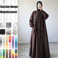 Ensemble pantalon abaya personnalisé avec patte de boutonnage avant et fente latérale, tenue de navetteur, vêtements islamiques, abaya modeste pour l'Aïd et le Ramadan