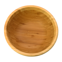 Bol à salade miniature en bambou bio, écologique, design mignon personnalisé, réutilisable, qualité alimentaire, moderne, diamètre 12 pouces, pour les fêtes