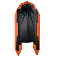 Bateau gonflable en PVC de haute qualité Bateau en caoutchouc pliable de 3.3 mètres avec un dériveur de pêche au sol en aluminium