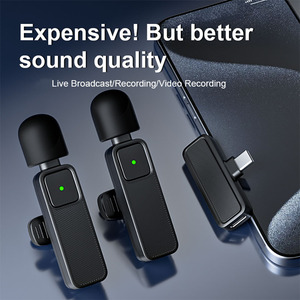 SE82 <strong>Wireless</strong> Lavalier <strong>Microphone</strong> 2-Pack Clip-on USB-C 360&deg; Pickup 20M Range Distance for Smartphone Vlogging Live Streaming - Product Image 2