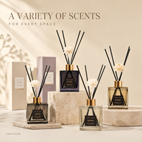 Diffuseur de parfum de luxe 200 ml avec décor floral pour la maison, le spa, l'hôtel, cadeau, parfum personnalisé, marque privée, OEM, vente en gros