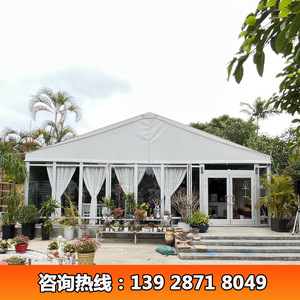 Carpa de Boda de Aleación de Aluminio con Paredes de Vidrio, Construcción Modular, Impermeable para las Cuatro Estaciones, Tipo Extendido - Product Image 3