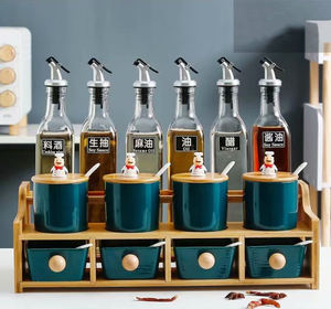 Boîte d'assaisonnement en céramique, pot d'assaisonnement de cuisine, boîte en verre, bouteille d'huile de <span class=keywords><strong>vinaigre</strong></span> et de <span class=keywords><strong>vinaigre</strong></span> 1 pièce - Product Image 5