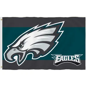 Bandiere dei prodotti promozionali NFL di alta qualità per aquile philphia 3x5 ft 100% bandiere personalizzate in poliestere