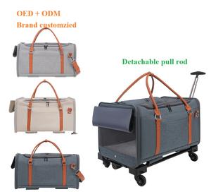 Seyahat büyük evcil hayvan arabası taşıyıcı büyük kapasiteli ağır malzemeler kedi seyahat çantası pet köpek arabası - Product Image 2
