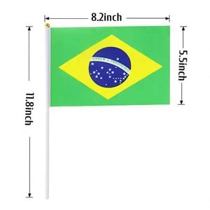 ธงชาติบราซิลแบบถือโบกมือสำหรับงานเฉลิมฉลอง - Product Image 4