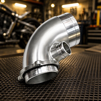 Tuyau d'admission turbo moulé par investissement, pièces automobiles en alliage d'aluminium haute résistance ou en acier, composants turbo automobiles