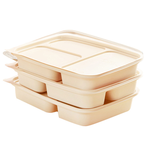 Boîte à lunch jetable, amidon de maïs biodégradable personnalisé écologique Vaisselle de restaurant et vaisselle Ensembles à bento - Product Image 2