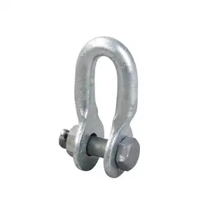 China Manufacture Hot Dip Galvanized Clevis Type U Anchor Shackle for Power Line Fittings