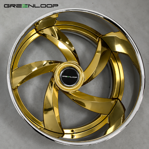 Jantes forgées en deux parties Greenloop 20 22 24 26 28 pouces, grandes jantes personnalisées adaptées à Chevrolet Impala SS, Cutlass <span class=keywords><strong>Vert</strong></span>, Chevy C10 Truck - Product Image 4