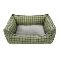 犬用ソファ長方形ペットベッド新しいデザイン暖かく快適なチェック柄デザイン