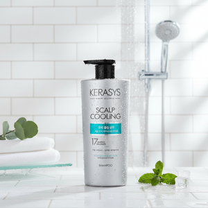 Gel Refrescante para el Cuero Cabelludo Kerasys Clinic 600ml, Menta y Eucalipto, Sensación Helada Suave y Refrescante, para Cabello Sensible/Itzólico, Uso Diario, de Corea - Product Image 2