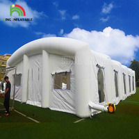 Structure de maison gonflable personnalisée de grande taille pour événements, avec éclairage LED, chapiteau de mariage gonflable, tente d'exposition
