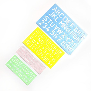 Plantilla de Alfabeto y Números de Plástico ABC para Niños, Juego de Reglas para Manualidades y Scrapbooking, Gran Venta - Product Image 4