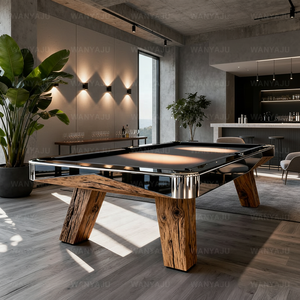 Mesa de <span class=keywords><strong>Billar</strong></span> Moderna de Madera Maciza de Alta Calidad con Diseño de Lujo, Mesa de <span class=keywords><strong>Billar</strong></span> Americana 8 Bolas 3 en 1, Mesa de <span class=keywords><strong>Billar</strong></span> Profesional - Product Image 2