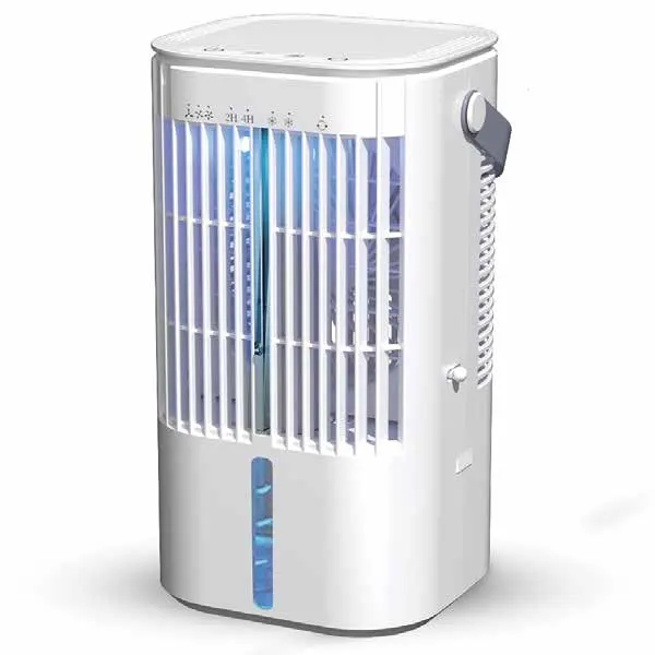 Pequeño ventilador de aire acondicionado de escritorio Mini enfriador de aire doméstico con rotación de gran angular 900ml