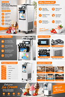Machine Commerciale Rapide à Fabriquer des Crèmes Glacées Molles pour Salons de Desserts et Restaurants Rapides