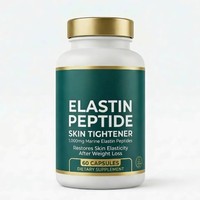 OEM 60 Capsules de peptides d'élastine marine, capsules pour le soutien de la peau, complément alimentaire sain, étiquette privée, complément alimentaire