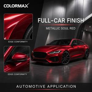 Vinilo Adhesivo para Automóviles Color Rojo Metálico Ultra Brillante, Libre de Burbujas, para Cambio de Color de Carrocería, Venta al Por Mayor de Fábrica - Product Image 2