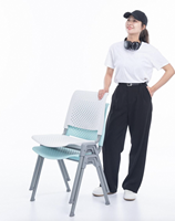 Chaise en plastique empilable moderne OEM ODM, directement de l'usine, pour salle à manger, réunion, conférence, hôtel, événement, fête