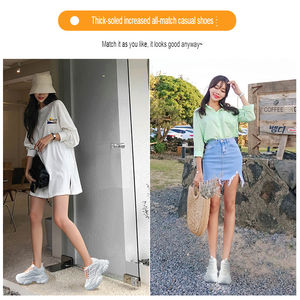 2024 proveedores personalizados, zapatillas gruesas y cómodas de punto para mujer, zapatillas informales para caminar y correr para verano e invierno - Product Image 2