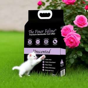 Bulk Wholesale Quick Clumping High Water Absorption Active Carbon <b>Bentonite</b> Cat Litter With Scent High Quality - Product Image 3