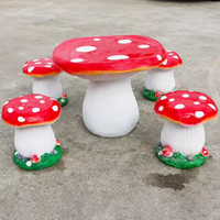 Tables Champignons Ensemble de chaises Crème glacée Football Ananas Art Decora Cartoon Citrouille Oeuf Parc Jardin Chaises publiques Meubles