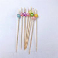 Mini fourchettes à fruits en bambou et cure-dents apéritif, petit et léger, pratique à transporter
