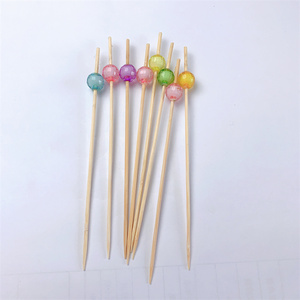 Dĩa trái cây tre nhỏ và tăm khai vị, nhỏ và nhẹ, thuận tiện để mang theo - Product Image 2