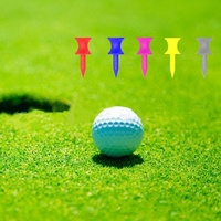 Tees de golf en plastique légers et écologiques en gros, supports de tees à logo personnalisé, accessoires de golf durables