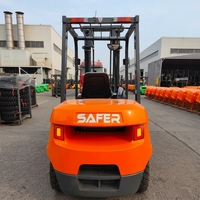 Chariot élévateur diesel SAFER de haute qualité avec moteur japonais, capacité de levage de 2,5 tonnes, 3 tonnes, 3,5 tonnes, forte capacité de montée, fabriqué en Chine