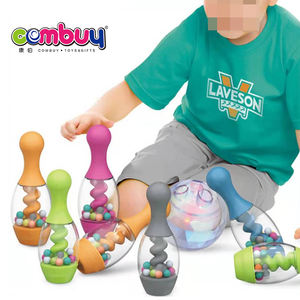 Botella Transparente con Cuentas de Colores Brillantes, Juguetes de Bolas Redondas, Bola de Bolos para Niños - Product Image 6