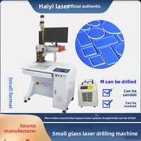 Petite machine de perforation laser pour verre borosilicaté, pour trous ronds/carrés, lentilles de forme, finition givrée