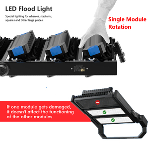 1200W độ sáng cao dẫn lũ ánh sáng 180000lm IP66 dẫn lũ ánh sáng 300W 600W 900W 900W mô-đun sân vận động thể thao chiếu sáng - Product Image 4