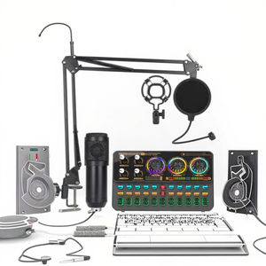 BM800 + K900レコーディングライブスタジオマイクとサウンドカードサウンドボードミキサーコンデンサーマイクオーディオサウンドカード & ミキサー - Product Image 3