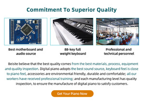 סיטונאי נייד 88 מפתחות מקלדת פסנתר דיגיטלי מוסיקה אלקטרונית מקלדת סין מפעל - Product Image 6