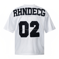 Camiseta Deportiva Casual de Verano para Hombre, con Parche Bordado con Número, Holgada, Transpirable, de Secado Rápido, Anti-UV, 100% Algodón Jersey, Cuello Redondo