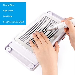 Aspirateur à ongles professionnel pour table de manucure, ventilateur de table, collecteur de poussière à 3 sacs, équipement d'art des ongles pour salon de manucure et pédicure - Product Image 4