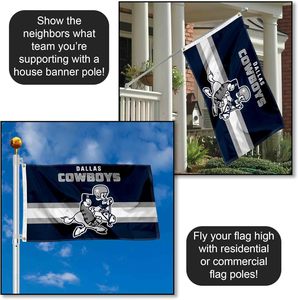 Bandera Personalizada de <span class=keywords><strong>los</strong></span> Dallas <span class=keywords><strong>Cowboys</strong></span>, Estilo Retro Vintage, 3'x5', Bandera para Interiores/Exteriores, de una Sola Cara, Resistente al Agua y a la Decoloración, Precio Bajo - Product Image 4