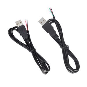DIY 5V Voedingskabel 2-Pin USB 2.0 Vrouwelijke/Mannelijke 4-Pin Jack Verlengkabel 0.25m-2m Gloednieuw OTP Bescherming - Product Image 1
