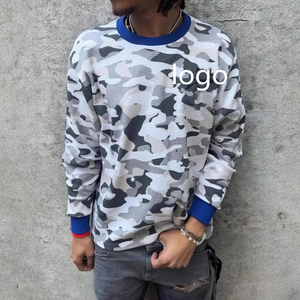 Camisetas Térmicas Oversize para Hombre, 100% Algodón, Camiseta de Camuflaje, <span class=keywords><strong>Camisa</strong></span> de Alta Visibilidad, Manga <span class=keywords><strong>Larga</strong></span>, Deportiva, Marca de Hombre - Product Image 1