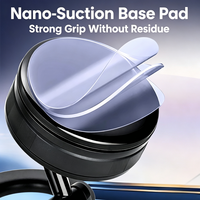 Support de téléphone magnétique pliable à 360 degrés, support de téléphone portable pour voiture avec ventouse pour pare-brise et tableau de bord