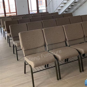 Оптовая продажа, недорогие переплетенные железные церковные стулья для использования в театральном мебельном кресле - Product Image 4