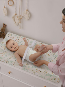 <span class=keywords><strong>Table</strong></span> à <span class=keywords><strong>langer</strong></span> pour bébé en bambou et coton, design moderne 2025, pour chambre à coucher et salon - Product Image 5