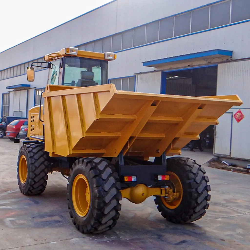 7 tonnes Site Dumper 4x4 Mini camion à benne basculante Petit Dumper Diesel Utility 4WD Camions à benne basculante à vendre CE approuvé