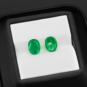 Hydrothermal <strong>Emerald</strong> Gemstone Colombia Lab Grown <strong>Loose</strong> <strong>Emerald</strong> Oval Cut <strong>Loose</strong> Stone <strong>Beads</strong> - Product Image 3