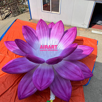 Artair Gonfler Usine Personnaliser Fleurs Gonflables, Fleur De Lotus Gonflable Géante, Fleur Gonflable De Lotus De Couleur Pourpre